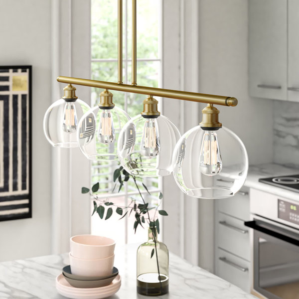 Beachcrest Home Baptista 4 Light Kitchen Island Pendant & Reviews Wayfair